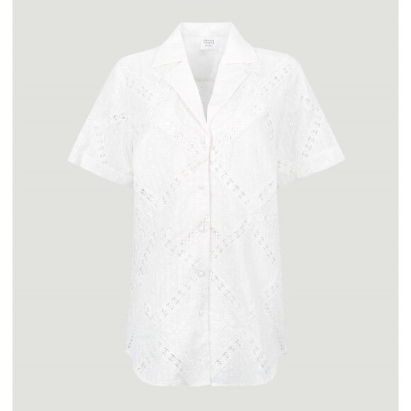 HEMANT & NANDITA White Button Down Shirt - Picture 3 of 14